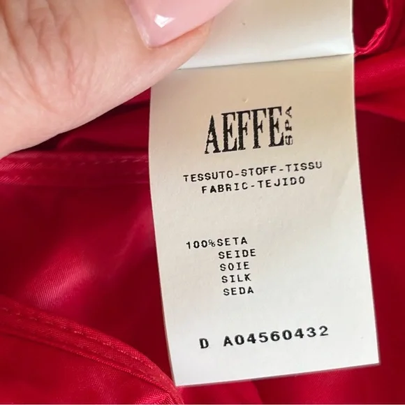 Rare Moschino 2008 Runway Silk Red Maxi Dress Puffball Bubble Hem Womens Size 8 - Picture 12 of 17